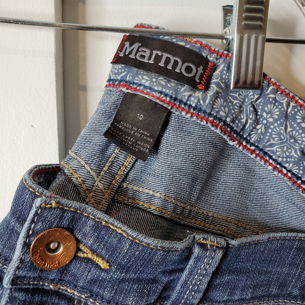 Marmot Straight Leg Medium Wash Denim Jeans 10 - Picture 5 of 5